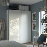 PAX / HASVIK Wardrobe combination, white/white, 150x43x201 cm