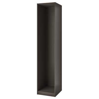 PAX Wardrobe frame, dark grey, 50x58x236 cm