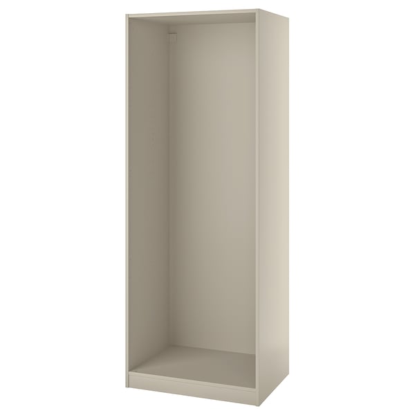 PAX Wardrobe frame, grey-beige, 75x58x201 cm