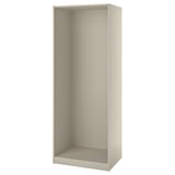 PAX Wardrobe frame, grey-beige, 75x58x201 cm