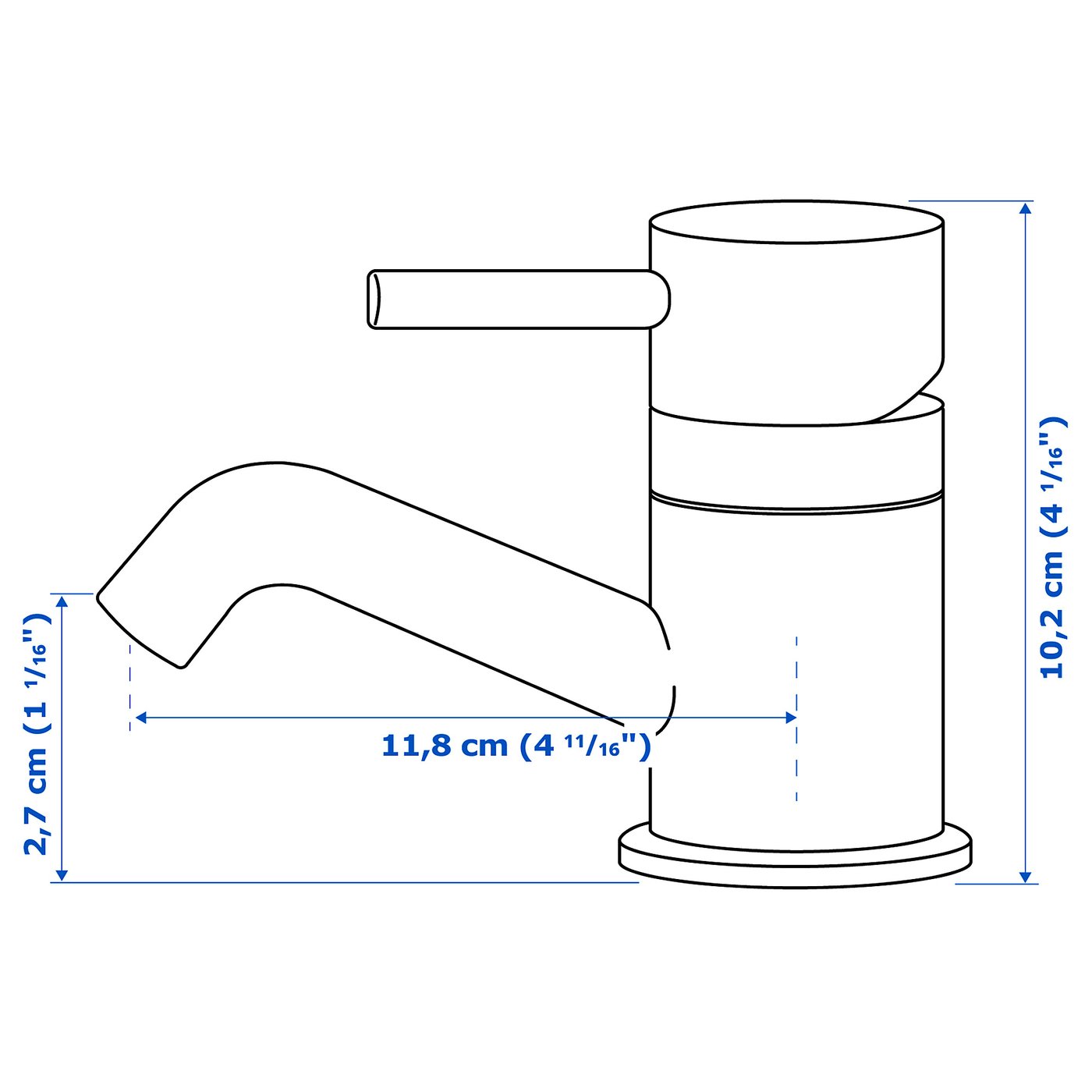 PILKÅN Wash-basin mixer tap - chrome-plated — image 4