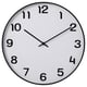 Option: PLUTTIS Wall clock, black, 52 cm