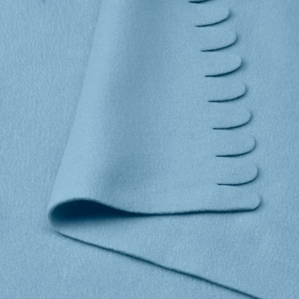 POLARVIDE Throw, light blue, 130x170 cm