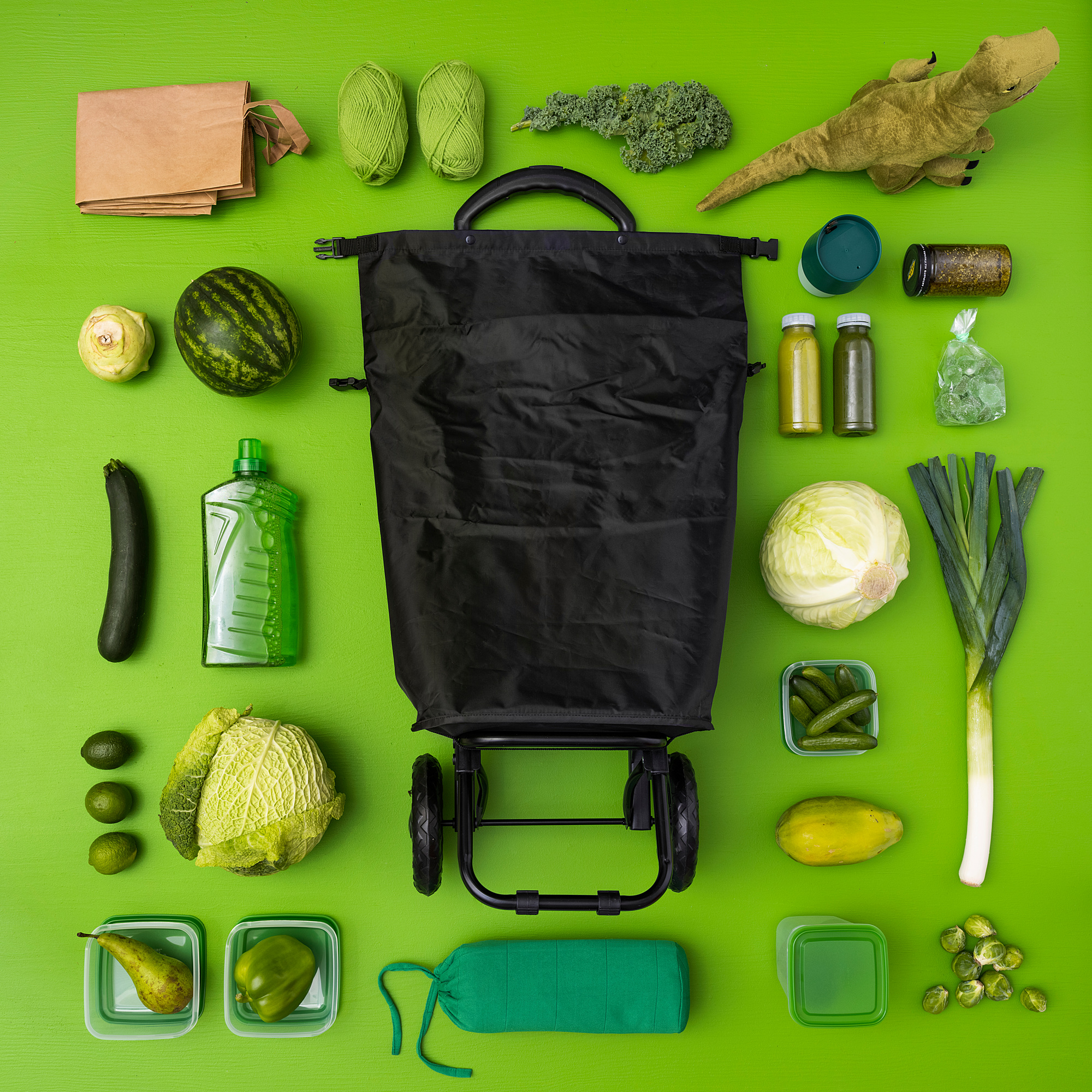 RADARBULLE Shopping bag on wheels, black, 33x24x68 cm/38 l IKEA