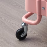 RÅSHULT Trolley, pink-red, 28x38x65 cm