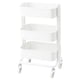 RÅSHULT Trolley, white, 28x38x65 cm