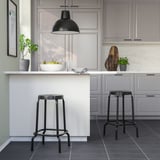RÅSKOG Bar stool, black, 63 cm