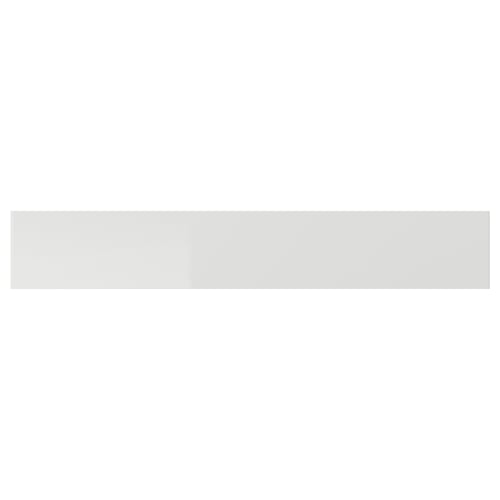 White glossy kitchen cabinet front, made of particleboard and plastic foil, part of RINGHULT series.