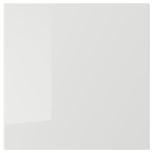 Item: RINGHULT kitchen drawer, grey, glossy, rectangular, modern design.