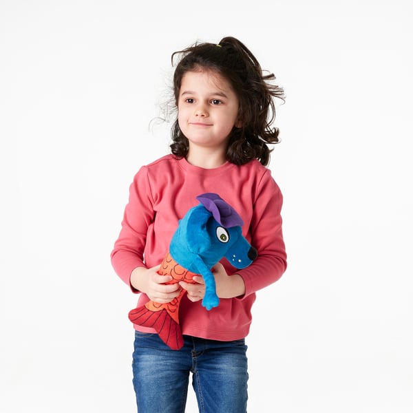 SAGOSKATT 2021 Soft toy, mermaid dog/multicolour