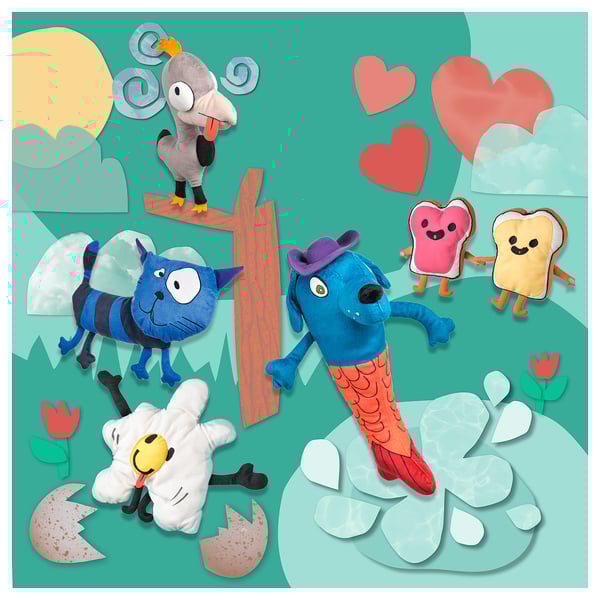 SAGOSKATT 2021 Soft toy, mermaid dog/multicolour