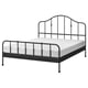 SAGSTUA Bed frame, black/Luröy, 180x200 cm