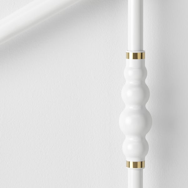 SAGSTUA Bed frame, white/Lönset, 150x200 cm