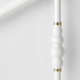 SAGSTUA Bed frame, white/Lönset, 150x200 cm