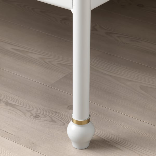 SAGSTUA Bed frame, white/Lönset, 150x200 cm
