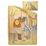 SANDLÖPARE Duvet cover and pillowcase, yellow/savannah, 150x200/50x80 cm