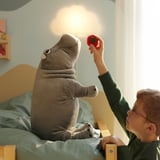 SANDLÖPARE Soft toy, hippopotamus/grey, 56 cm
