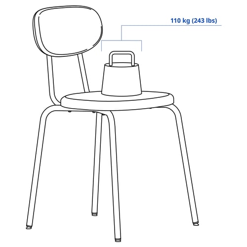 SANDSBERG Chair, anthracite/Remmarn anthracite