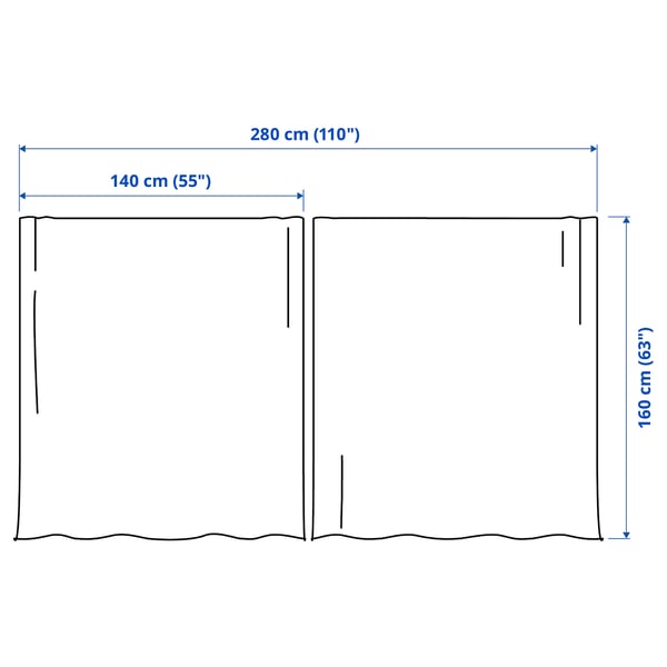 Illustration with measurements for the product: SANELA.