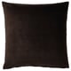 SANELA Cushion cover, dark brown, 50x50 cm