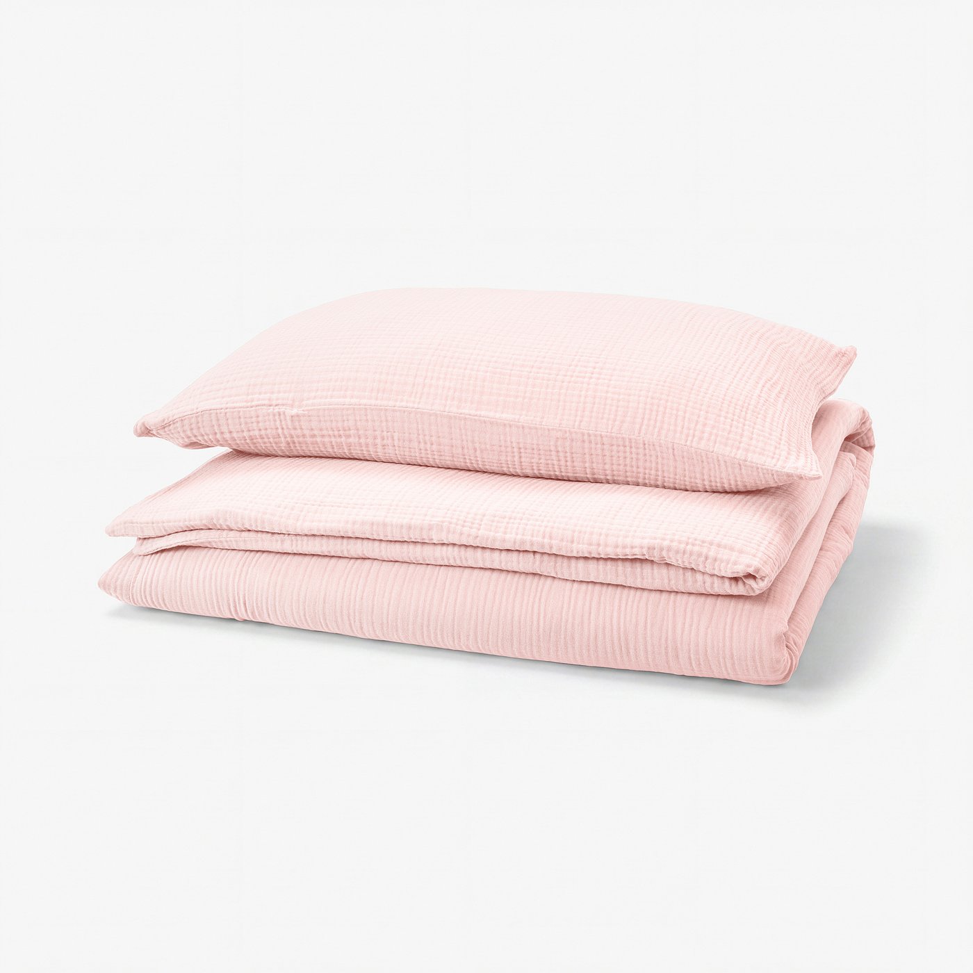 SCHERSMIN Duvet cover and pillowcase, pale pink, 150x200/50x80 cm