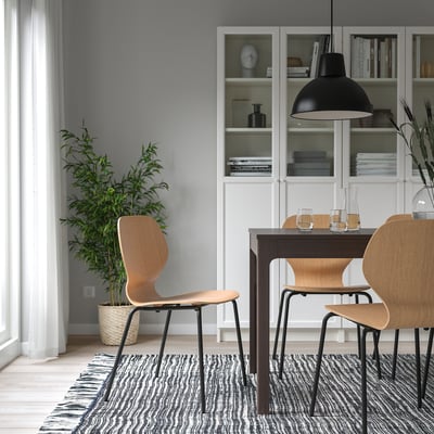 SIGTRYGG Chair, oak/Sefast black