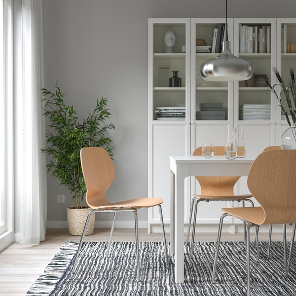 SIGTRYGG Chair, oak/Sefast chrome-plated