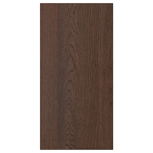 Oak cabinet door with solid wood edge