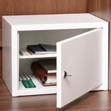 SISTRANDA Lockable cabinet, white, 35x25 cm