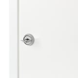 SISTRANDA Lockable cabinet, white, 35x25 cm