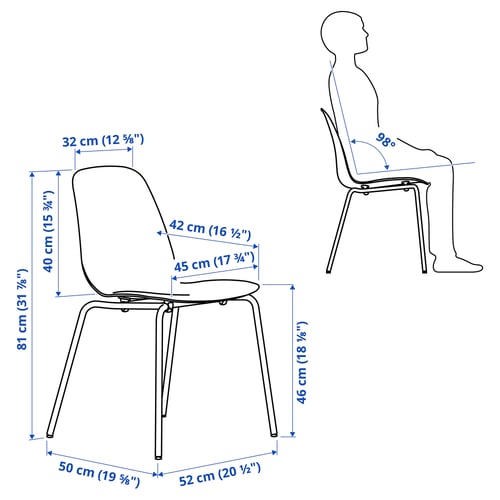 Illustration with measurements for the product: SKÅLSTA.