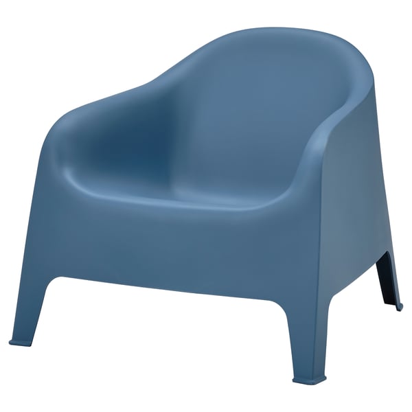 SKARPÖ Armchair, outdoor, dark blue