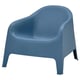 SKARPÖ Armchair, outdoor, dark blue