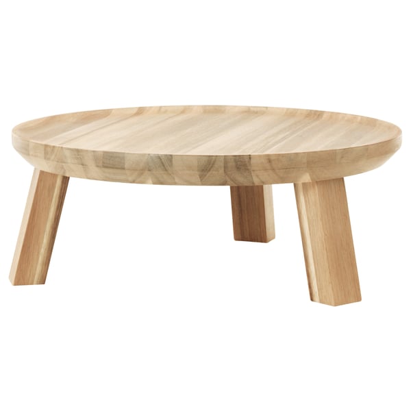 SKOGSTA Serving stand, acacia, 35 cm
