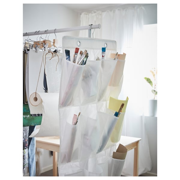 Skubb Hanging Shoe Organiser W 16 Pockets White Ikea