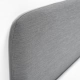 SLATTUM Upholstered bed frame, Knisa light grey, 150x200 cm