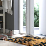 SLIPRAR Door mat, blue/dark blue, 60x90 cm
