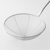 SLITSTARK Strainer, stainless steel/walnut
