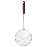 SLITSTARK Strainer, stainless steel/walnut