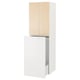 SMÅSTAD Wardrobe with pull-out unit, white birch/with clothing rod, 60x57x196 cm