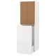 SMÅSTAD Wardrobe with pull-out unit, white/cork with clothing rod, 60x57x196 cm