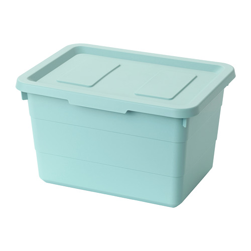 SOCKERBIT Storage box with lid - IKEA