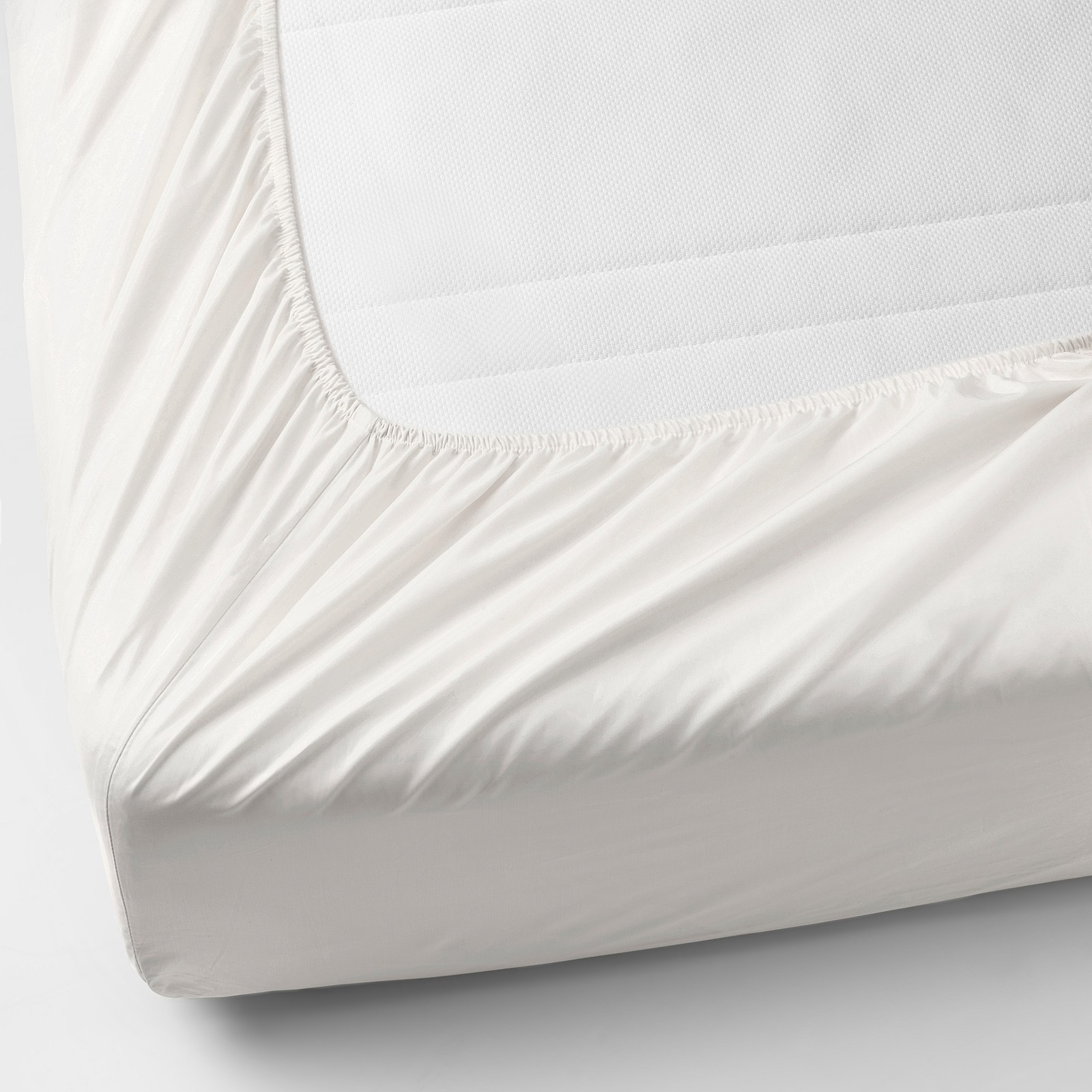 SÃ–MNTUTA Fitted sheet - white - IKEA