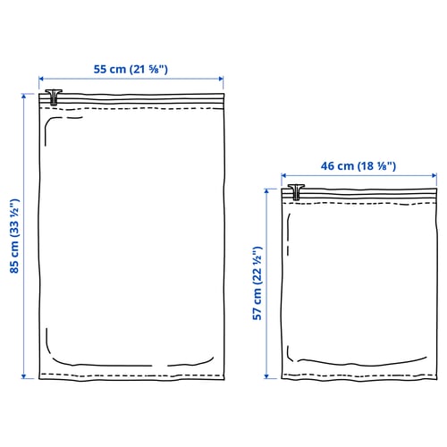 Illustration with measurements for the product: SPANTAD.