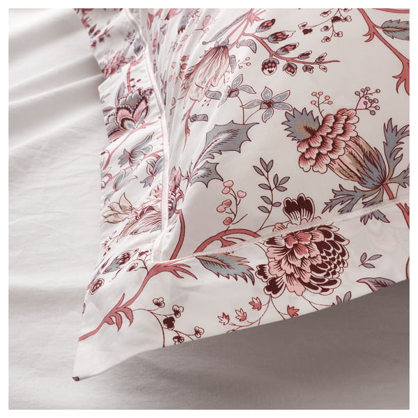 Sprangort Quilt Cover And 2 Pillowcases White Pink Ikea