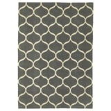STOCKHOLM 2017 Rug, flatwoven, handmade/net pattern grey, 170x240 cm