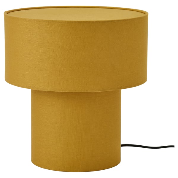 STOCKHOLM 2025 Table lamp, yellow/textile, 35 cm