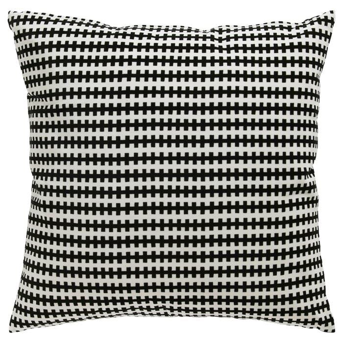 STOCKHOLM cushion, black/white, 50x50 cm IKEA Malaysia