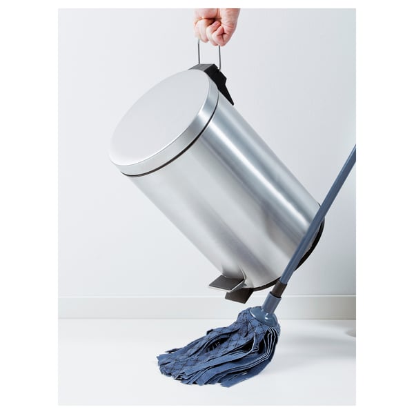STRAPATS Pedal bin, stainless steel, 5 l