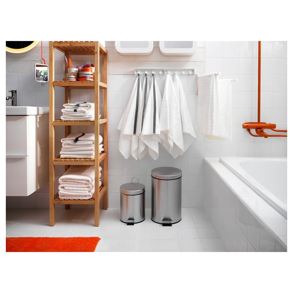 STRAPATS Pedal bin, stainless steel, 5 l